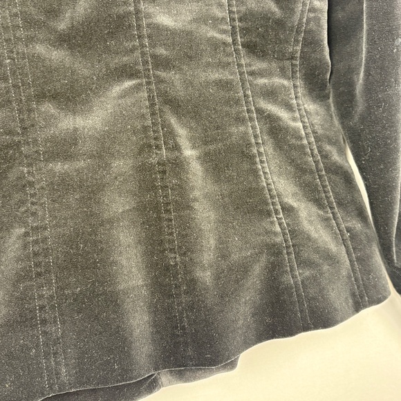 Jones NY Signature Velvet Stretch Zip Jacket 1X Formal Office Holiday Regal - Picture 8 of 16
